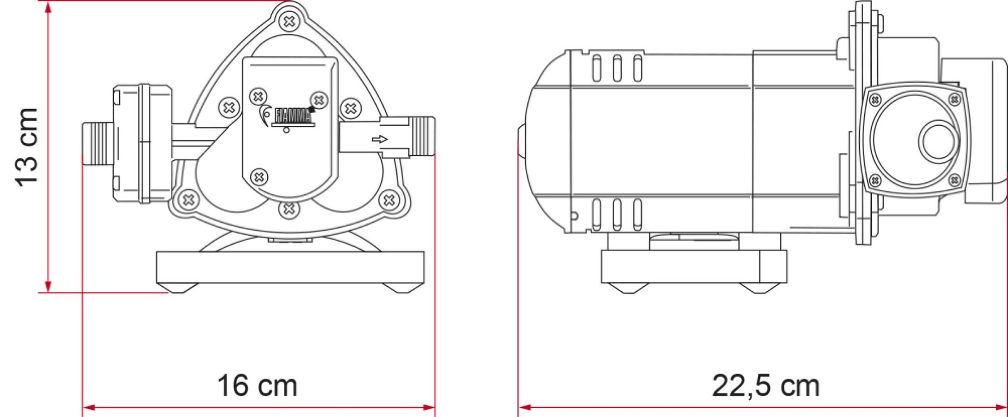 Fiamma Zelfaanzuigende Waterpomp Aqua 8 12V-7L