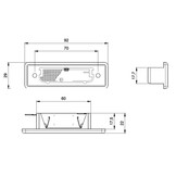 Jokon Kentekenverlichting K570 Inbouw Links 12/24V