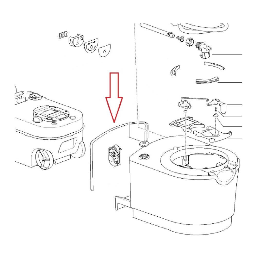 Thetford C220 Muur Seal Rubber