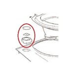 Thetford C500 Controle Knop C versie V2 wit/grijs