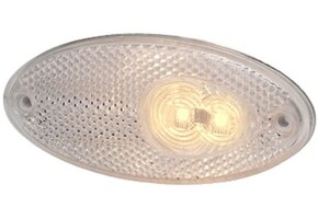 Hella Breedtelicht LED met Reflector Ovaal Opbouw Wit
