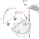 Dometic PI8802 Glasdeksel Band Links