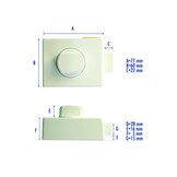 HEOSafe Buitenslot 1 Zilvergrijs