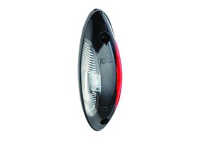 Jokon Markering LED SPL2011 Ovaal Opbouw Rood/Wit Zwart Frame