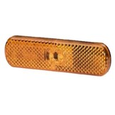 Hella Zijmarkering LED met Reflector Rechthoekig Opbouw Oranje