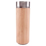 ViaMondo Thermosfles 0.33L Bamboe met Temperatuur Display