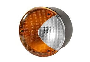 Hella Knipperlicht/Achteruitrijlicht Rond Oranje/Wit 12/24V