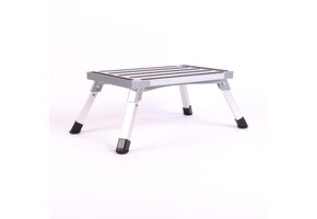 HTD Opstap Aluminium Enkel Zilver