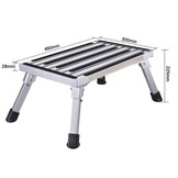 HTD Opstap Aluminium Enkel Zilver