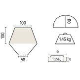 Trigano Strandtent 100x100 Trigano Strandtent 100x100