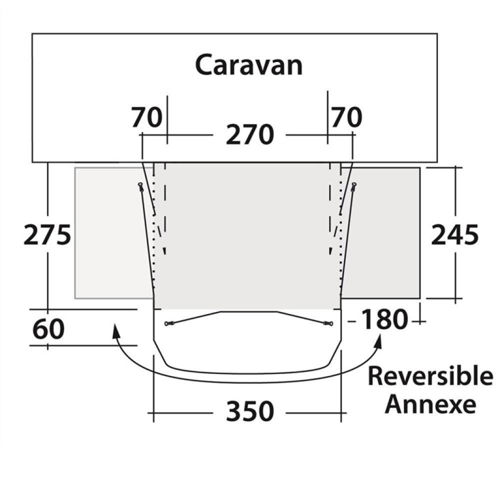 Outwell Caravanvoortent Reed 350SA Outwell Caravanvoortent Reed 350SA