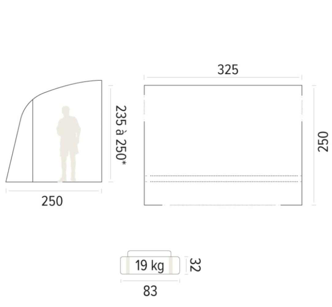 Trigano Opblaasbare Voortent Lagoon