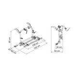 Fiamma Carry-Bike VW T6 Pro Deep Black Gemonteerd