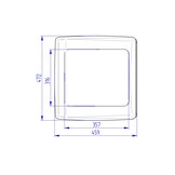 Thule Vent 12V Translucent 40x40cm