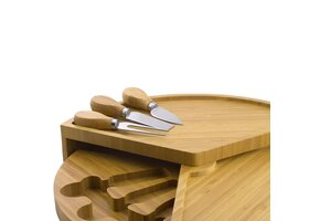 ViaMondo Borrelplank met 3 Mesjes Bamboe