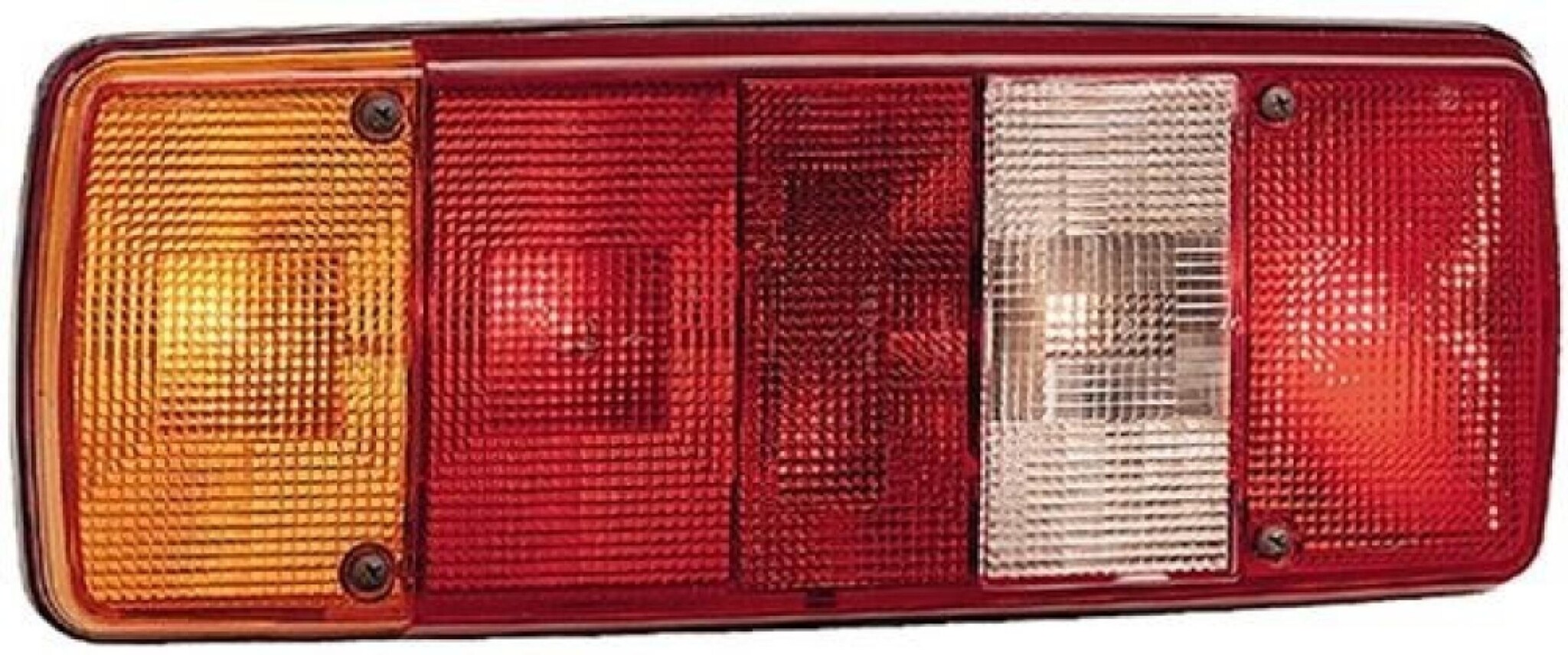 Hella Achterlicht Rem/ Knipper/ Mist/ Achteruitrij/ Reflector 5-Vaks Inbouw Links 12/24V Hella Achterlicht Rem/ Knipper/ Mist/ Achteruitrij/ Reflector 5-Vaks Inbouw Links 12/24V