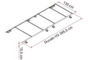 Fiamma Roof Rail Ducato H3 05808-03-