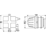 Hella Dimlicht Premium Xenon D2S Aluminium Designpaneel Hella Dimlicht Premium Xenon D2S Aluminium Designpaneel