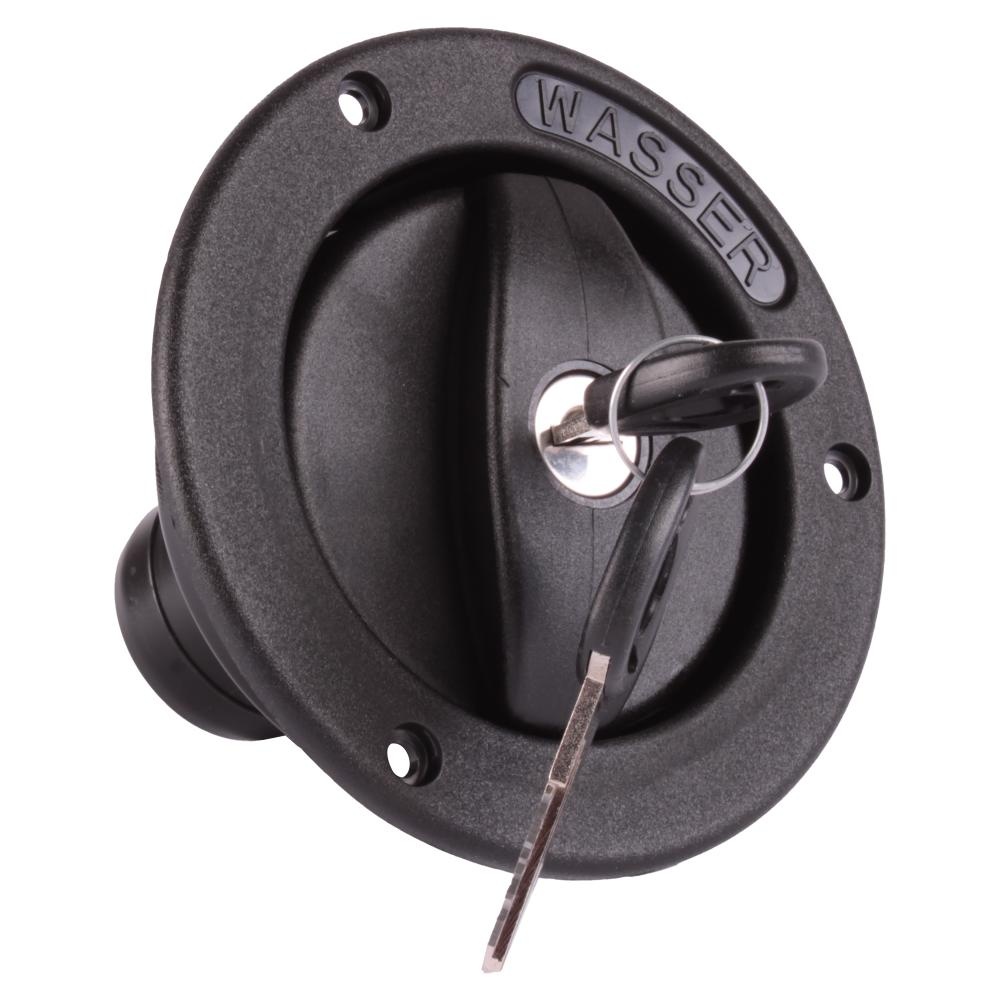 Watervulopening 40mm met Slot Zwart