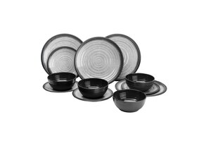 ViaMondo Melamine Servies Graniet 12-delig