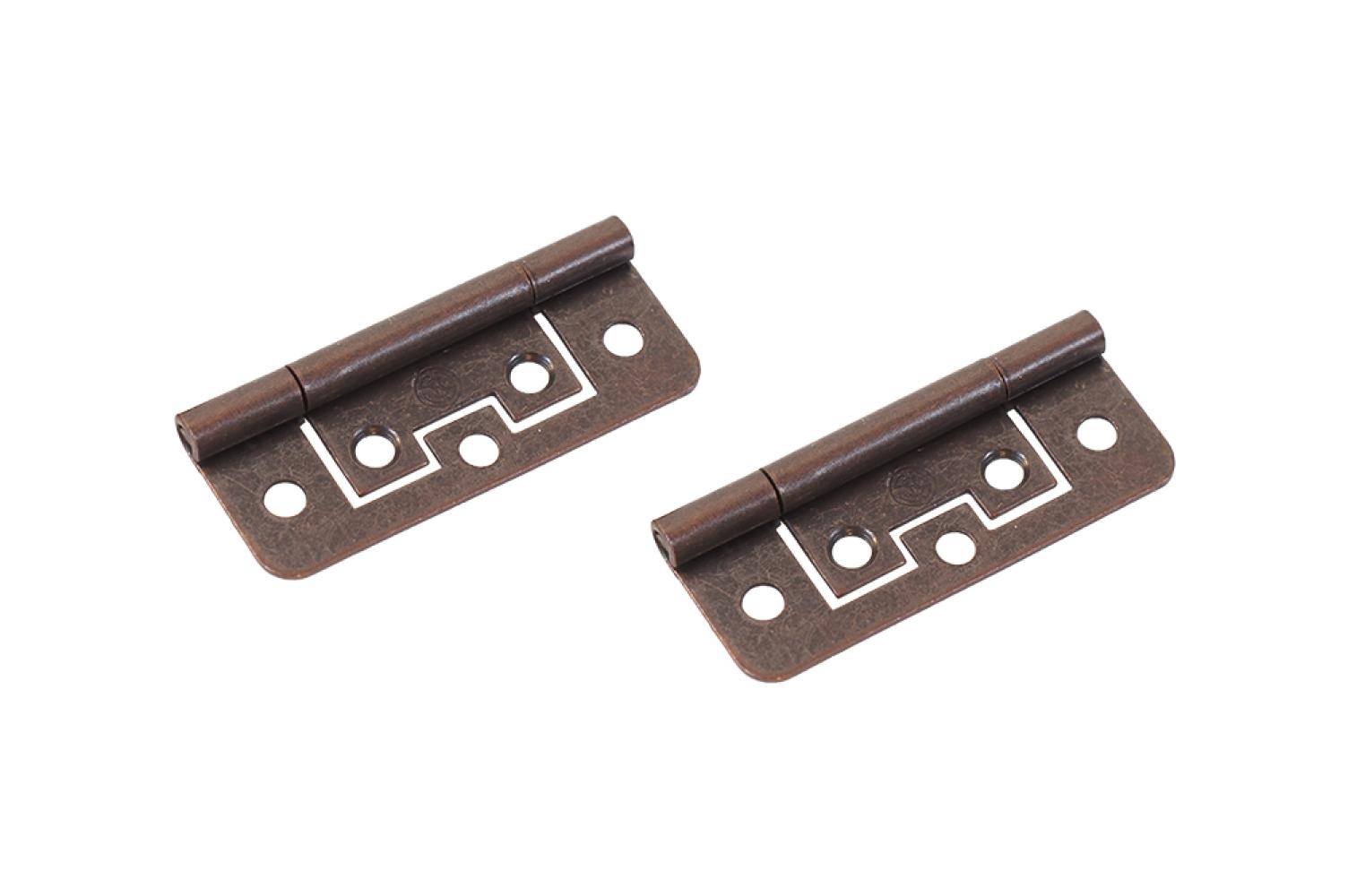 Scharnier Vlak Brons 63x25mm 2st.