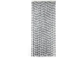 Arisol Chenille Gordijn 56x185 Grijs/Wit