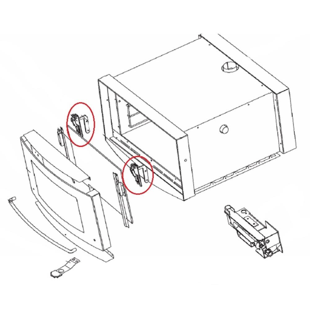 Dometic CMBOG Scharnier Rechts, Links