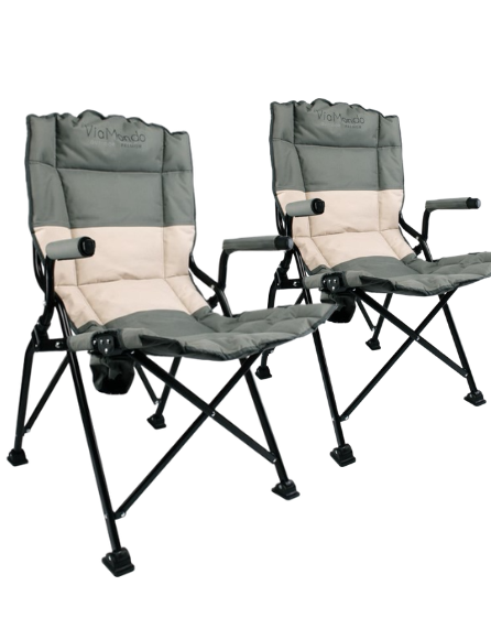 Set 2x ViaMondo Premium Vouwstoel Cremeverde Largo Set 2x ViaMondo Premium Vouwstoel Cremeverde Largo