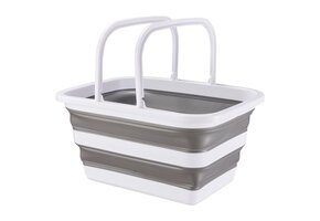 ViaMondo Mand met Hengsels Opvouwbaar Grijs/Wit 12L