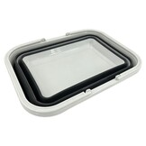 ViaMondo Mand met Hengsels Opvouwbaar Grijs/Wit 12L ViaMondo Mand met Hengsels Opvouwbaar Grijs/Wit 12L