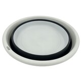 ViaMondo Mand Rond Opvouwbaar Grijs/Wit 4.5L ViaMondo Mand Rond Opvouwbaar Grijs/Wit 4.5L