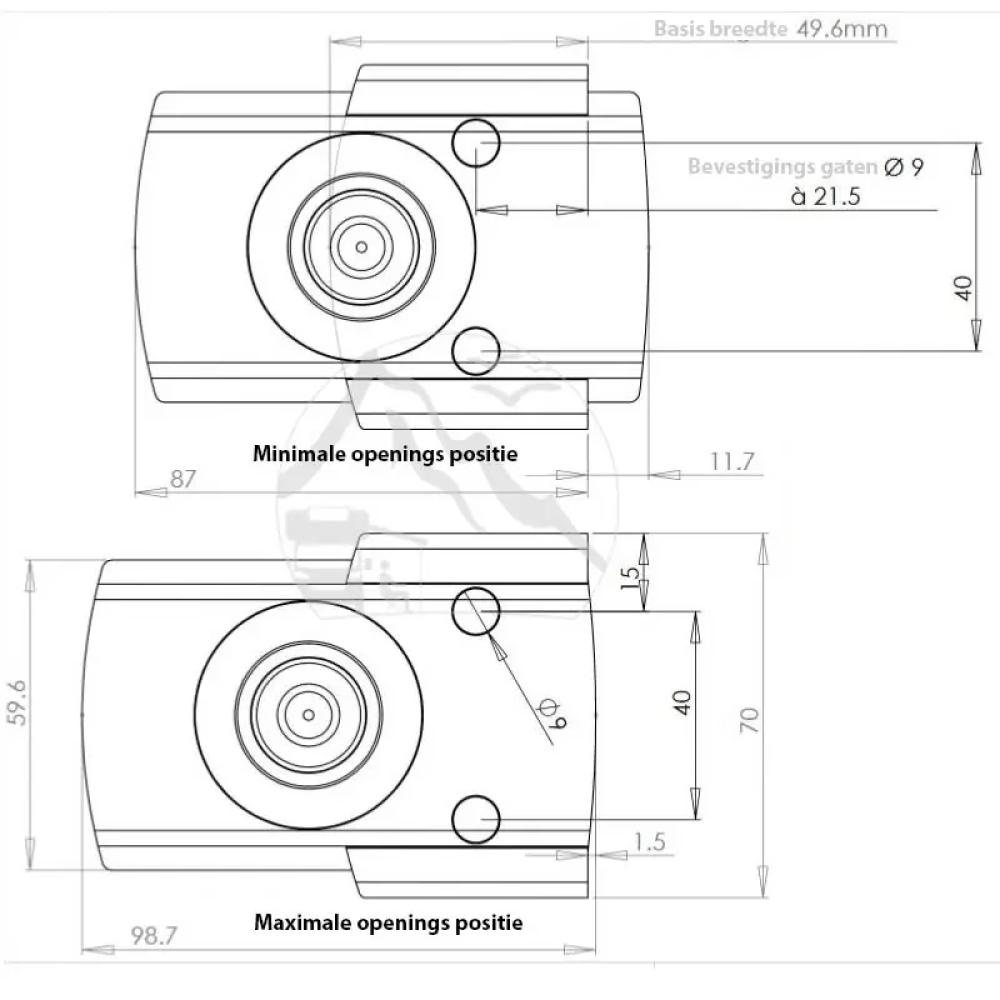 IMC Slot 1x Binnendeur + 2x Schuifslot Garageluik 1585