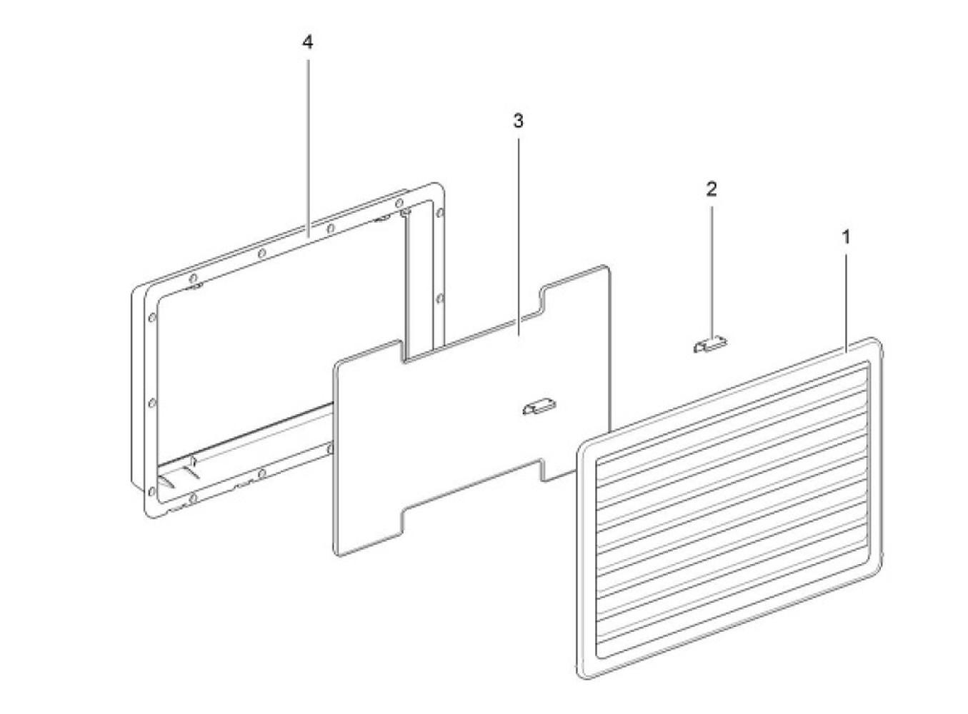 Thetford Ventilatierooster 257x432mm Wit-80 Thetford Ventilatierooster 257x432mm Wit-80