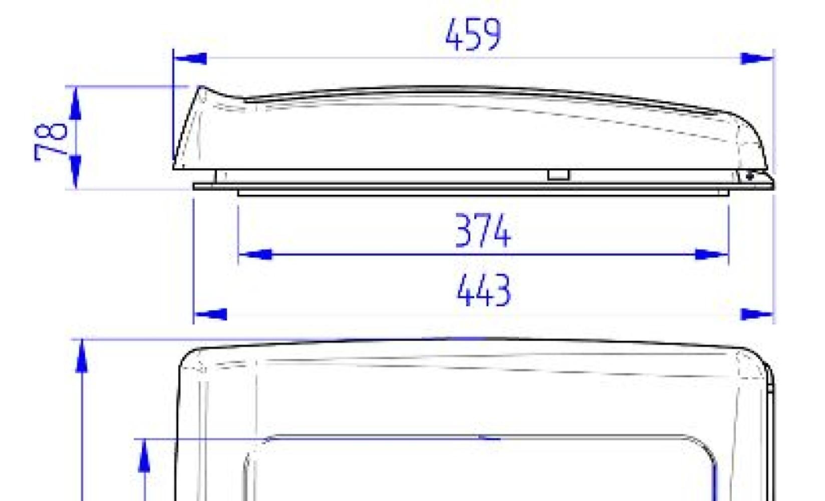 Thule Vent Lichtdoorlatend 40x40cm Thule Vent Lichtdoorlatend 40x40cm