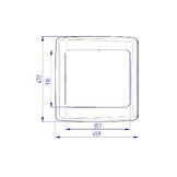Thule Vent Lichtdoorlatend 40x40cm Thule Vent Lichtdoorlatend 40x40cm