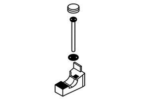Dometic Fixing Kit RVS 4st. CVH1525G/CVC1700G