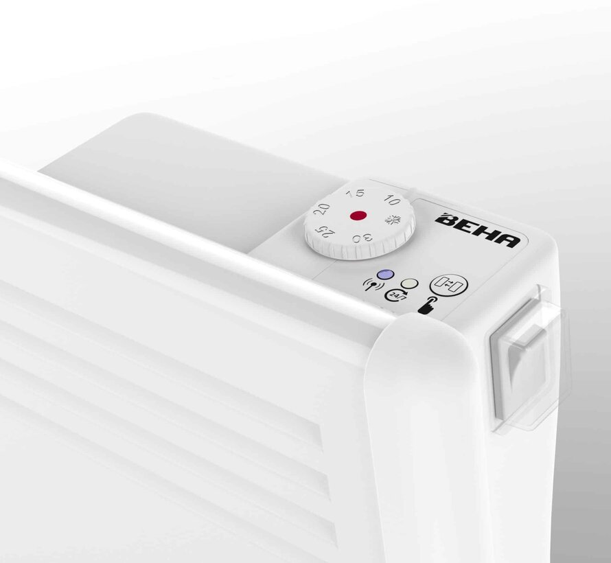 Beha elektrische verwarming - Bluetooth bediening met telefoon of tablet-leverbaar vanaf 400 tot en met 2000 watt