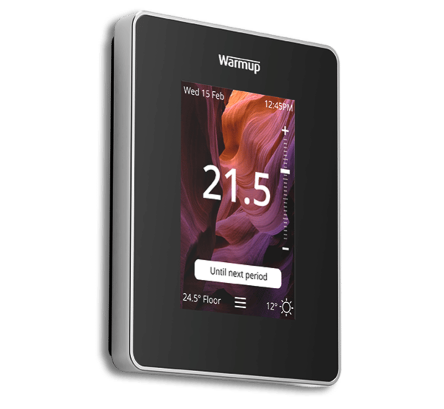 Thermostaat Wifi Warmup 6iE Onyx Zwart 12 jaar garantie*