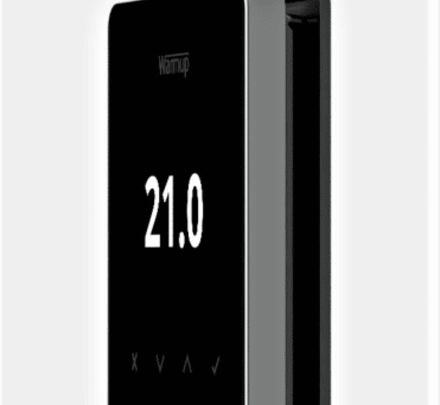 Thermostaat Wifi Warmup Element Black - Slimme controle voor thuis - Vloer en ruimte sensor