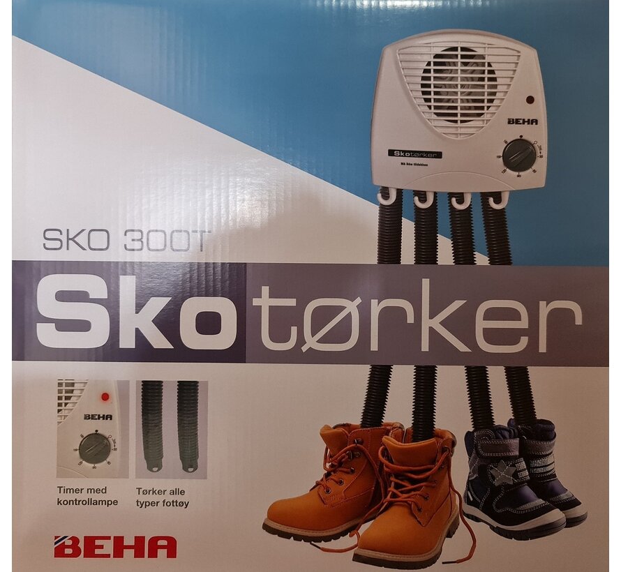 Schoen droger laarzen droger 300 watt - Luchtslangen voor 2 paar schoeisel - Wandmontage