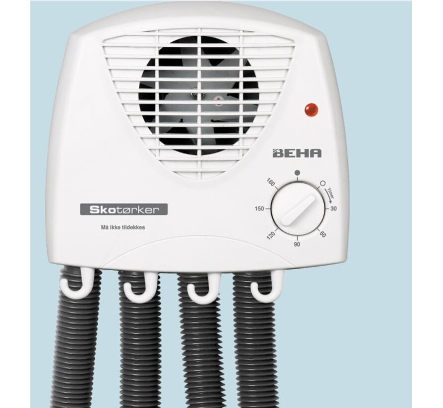 Schoen droger laarzen droger 300 watt - Luchtslangen voor 2 paar schoeisel - Wandmontage