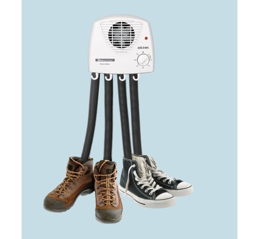 Schoen droger laarzen droger 300 watt - Luchtslangen voor 2 paar schoeisel - Wandmontage