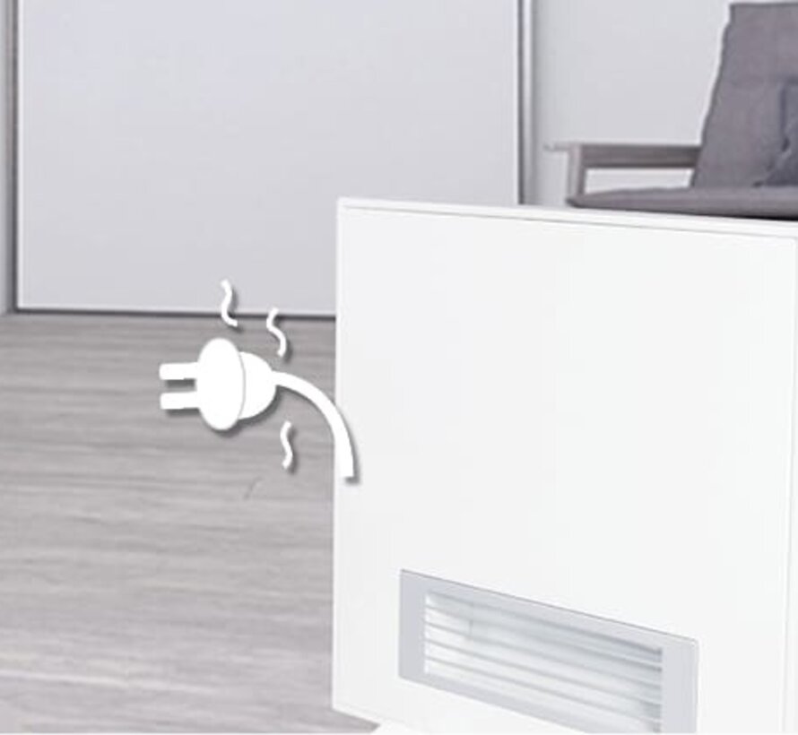 Ivigo elektrische verwarming - Met ventilator 2500 watt - Bediening manueel- gefabriceerd in Europa