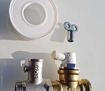 Leegloop set 15mm elektrische boiler
