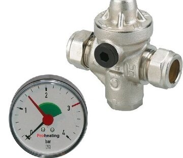 Watts Water drukreduceerventiel met manometer