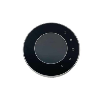 Optima W Thermostat ronde intelligente noir ou blanc.