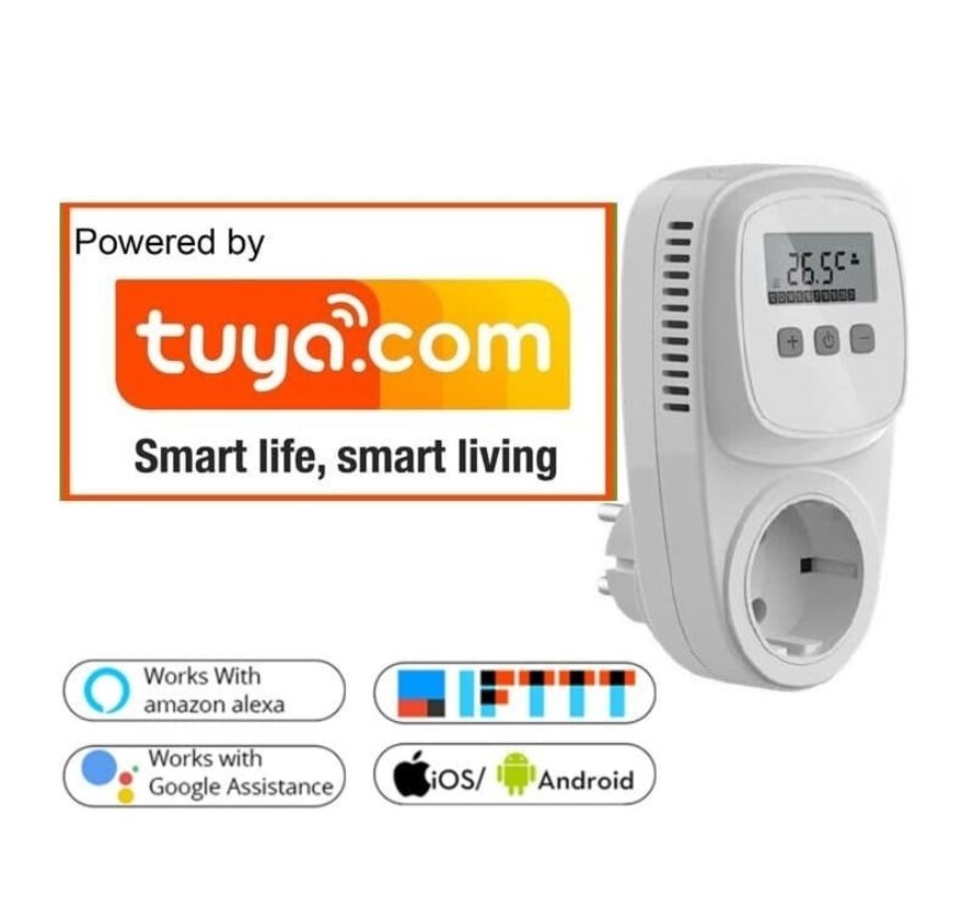 Thermostat Plug-in - TC500 Wifi (interrupteur de pompe) Prise néerlandaise - Application Tuya