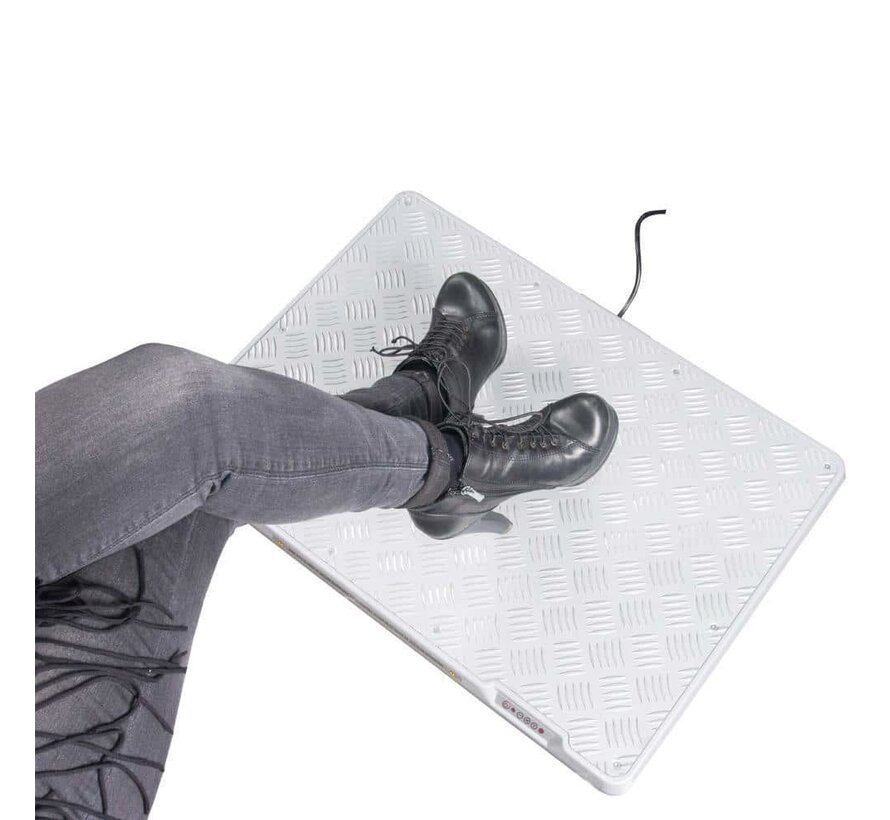 Verwarmde voetenplaat industrieel- Afstandsbediening bijgesloten- Beweging sensor voor besparing op het stroomgebruik- gefabriceerd in Europa