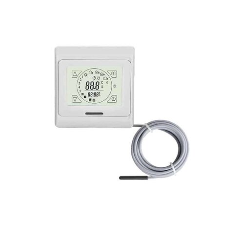 Inbouwthermostaat TH 89 Plus - Touchscreen klok thermostaat met vloersensor