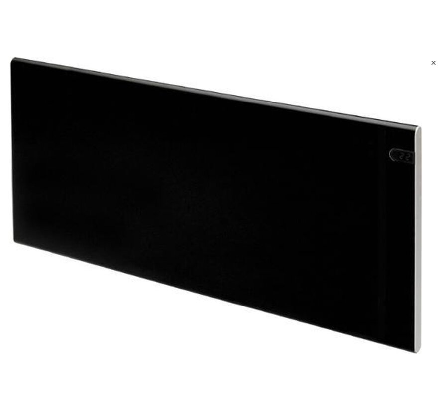Adax elektrische convector kachel, Neo Basic zwart met klokthermostaat - hoogte 37cm